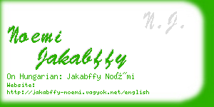 noemi jakabffy business card